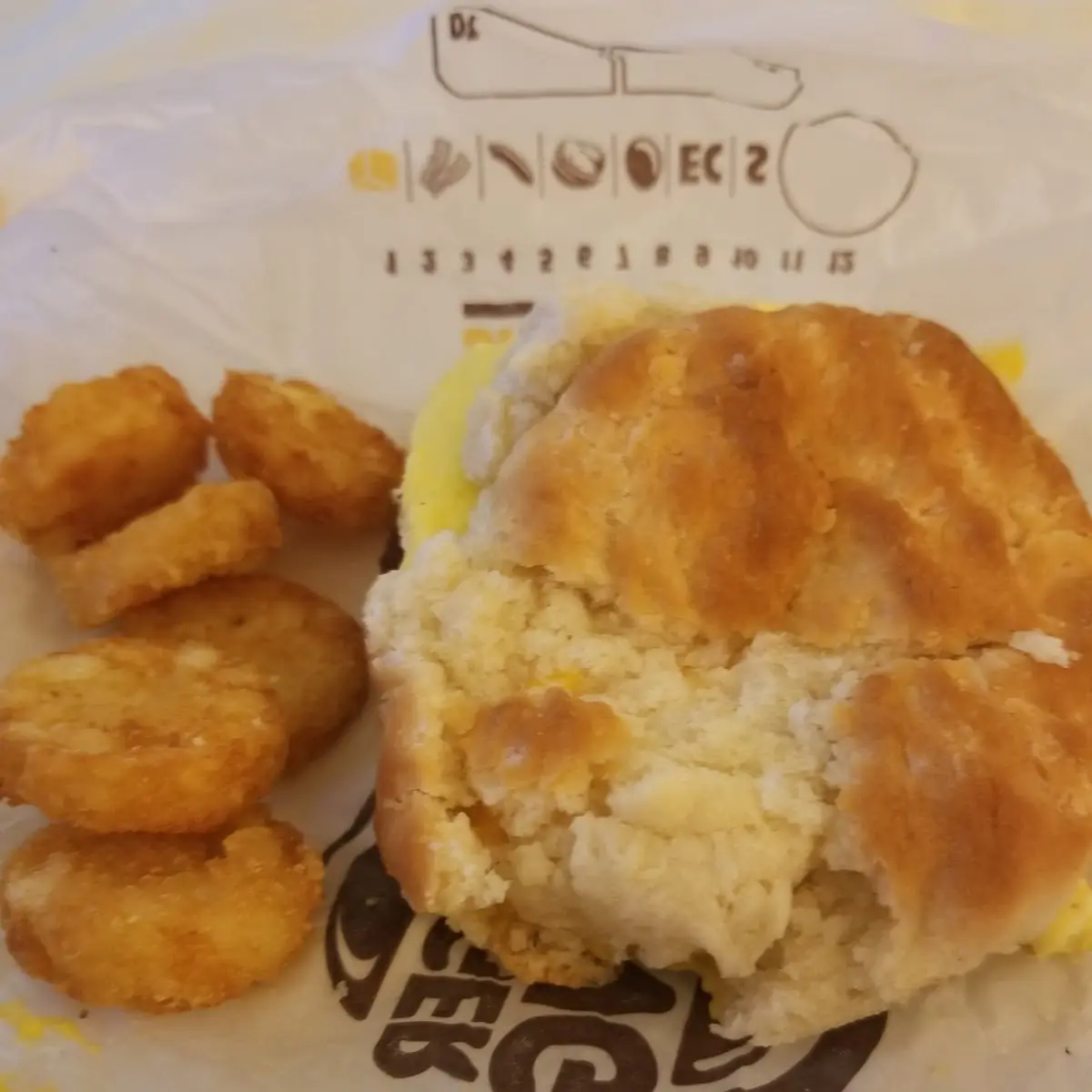 Egg Sausage Biscuit