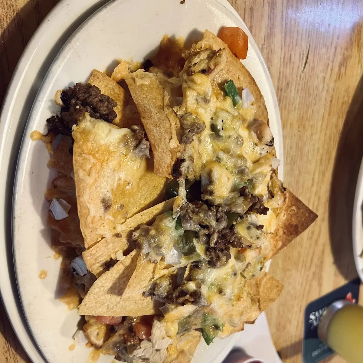 Beef and Chicken Nachos