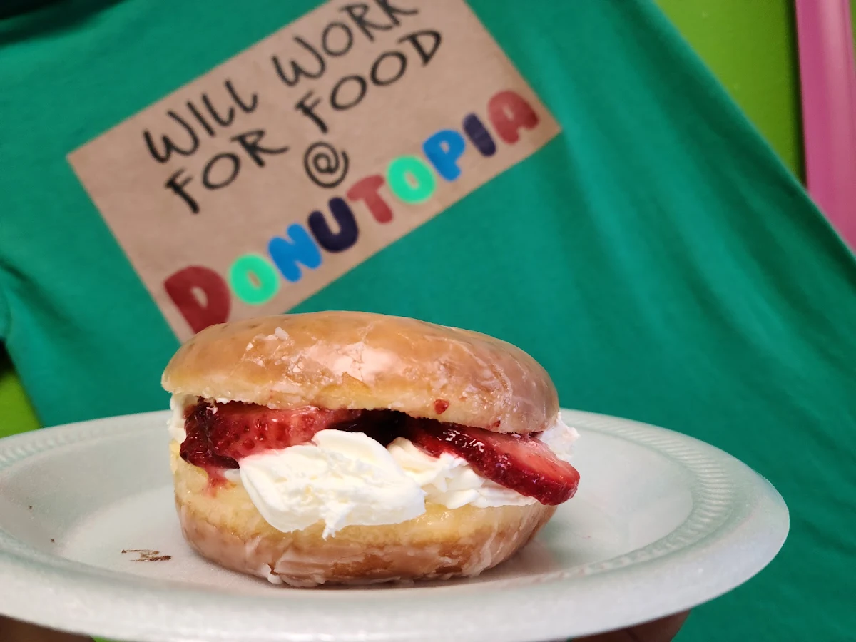 Strawberry Cream Cheese Donut