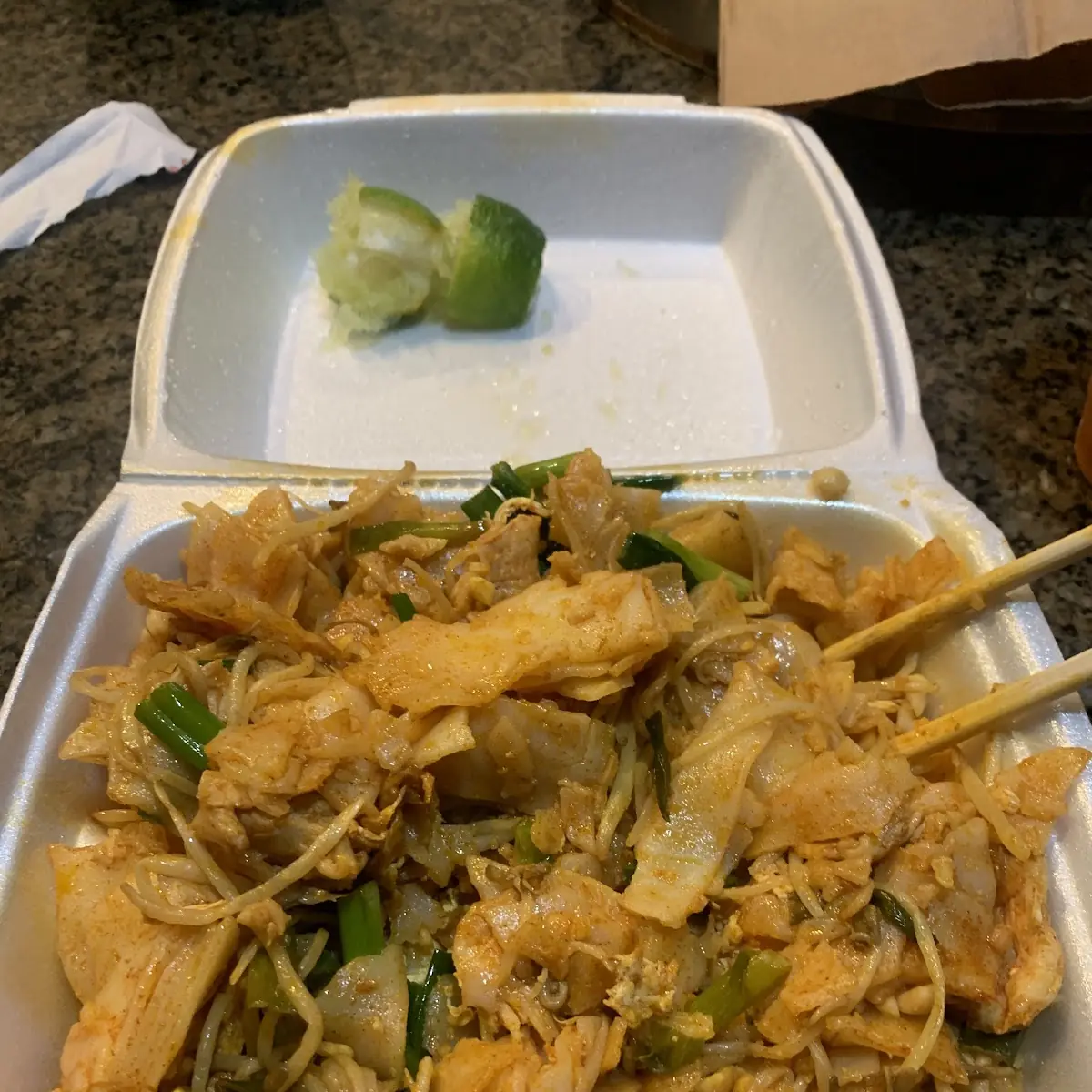 Chicken Pad Thai Flat Noodles