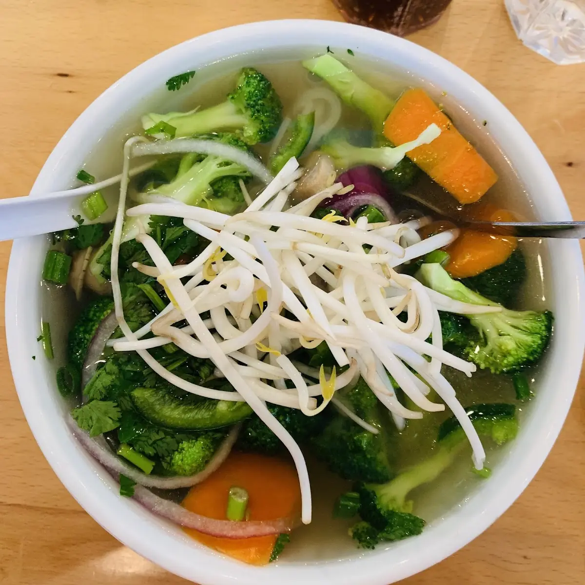 Veggies & Tofu Rice Noodle Soup