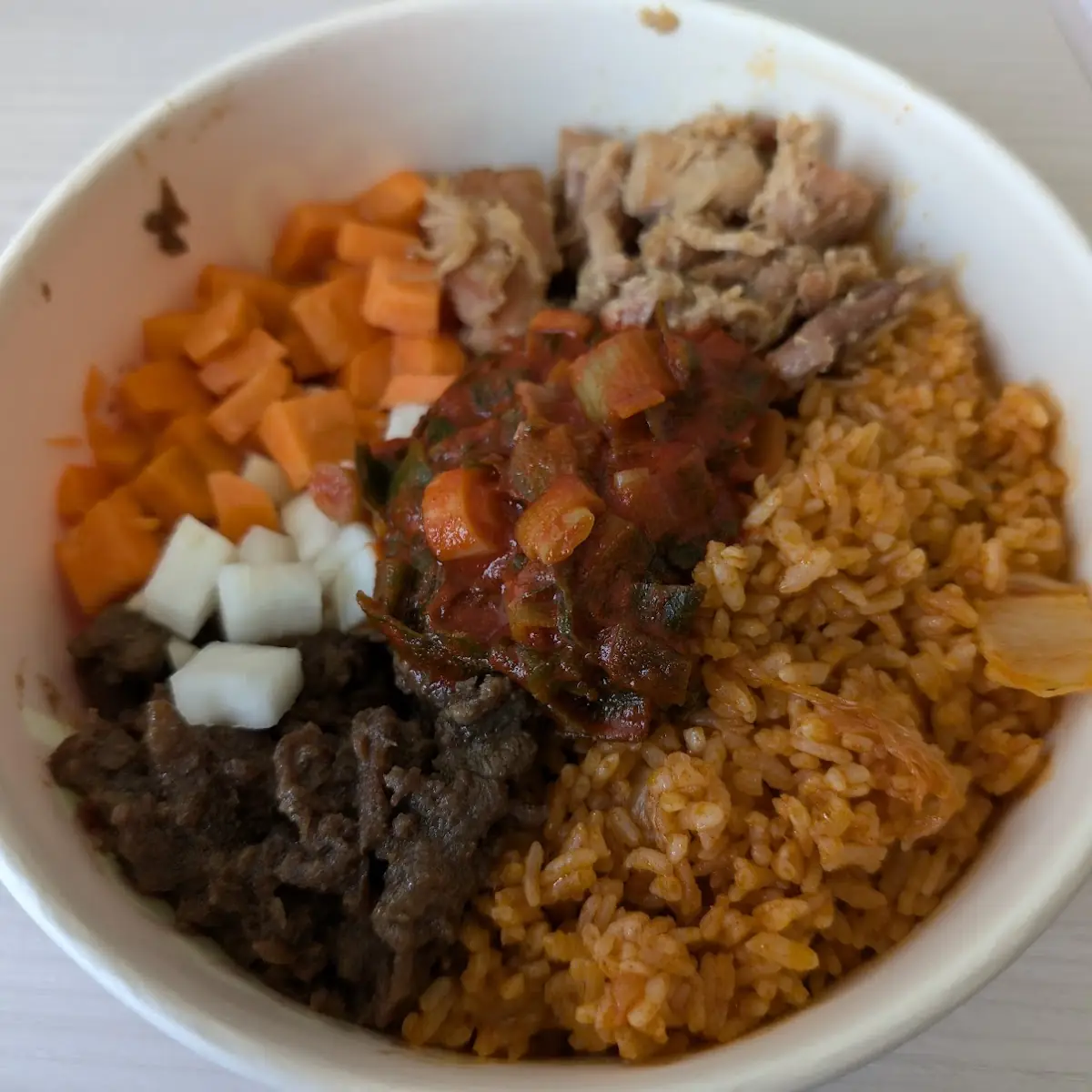 Double Combo Soy Chicken and Bulgogi with Kimchi Rice