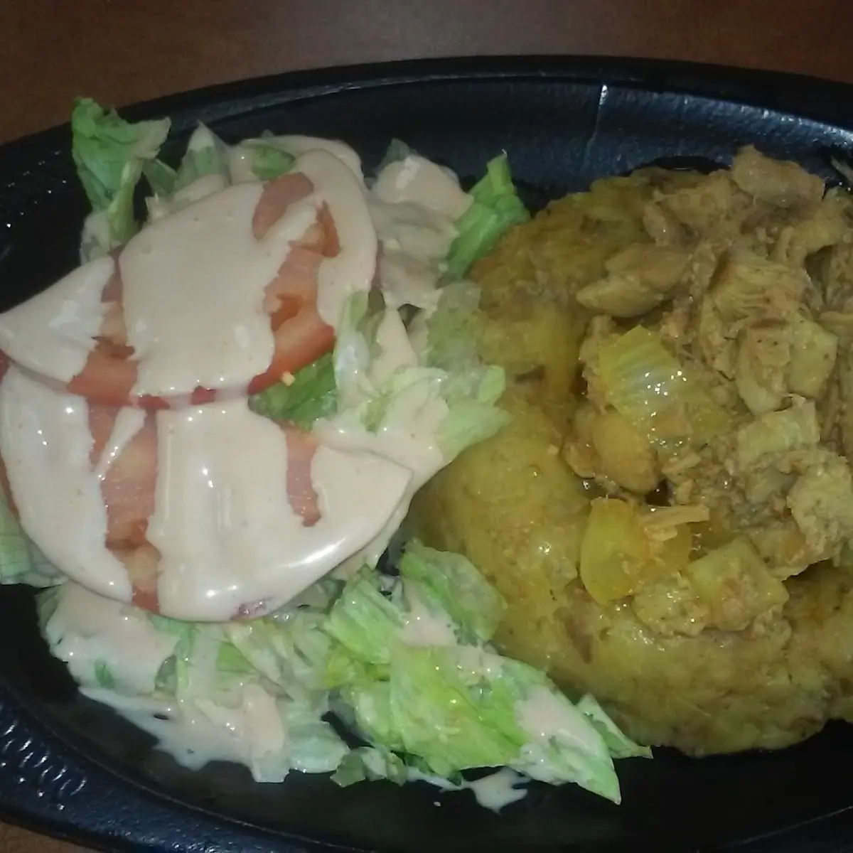 Mofongo De Plátano Maduro Con Pollo