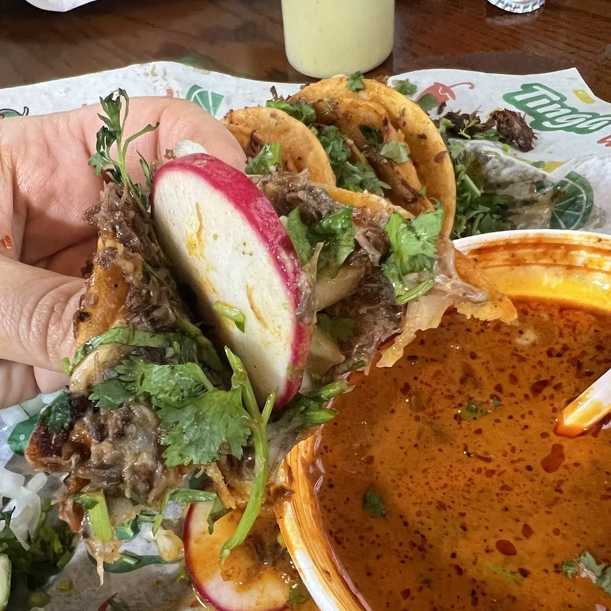 Birria Tacos with Consome