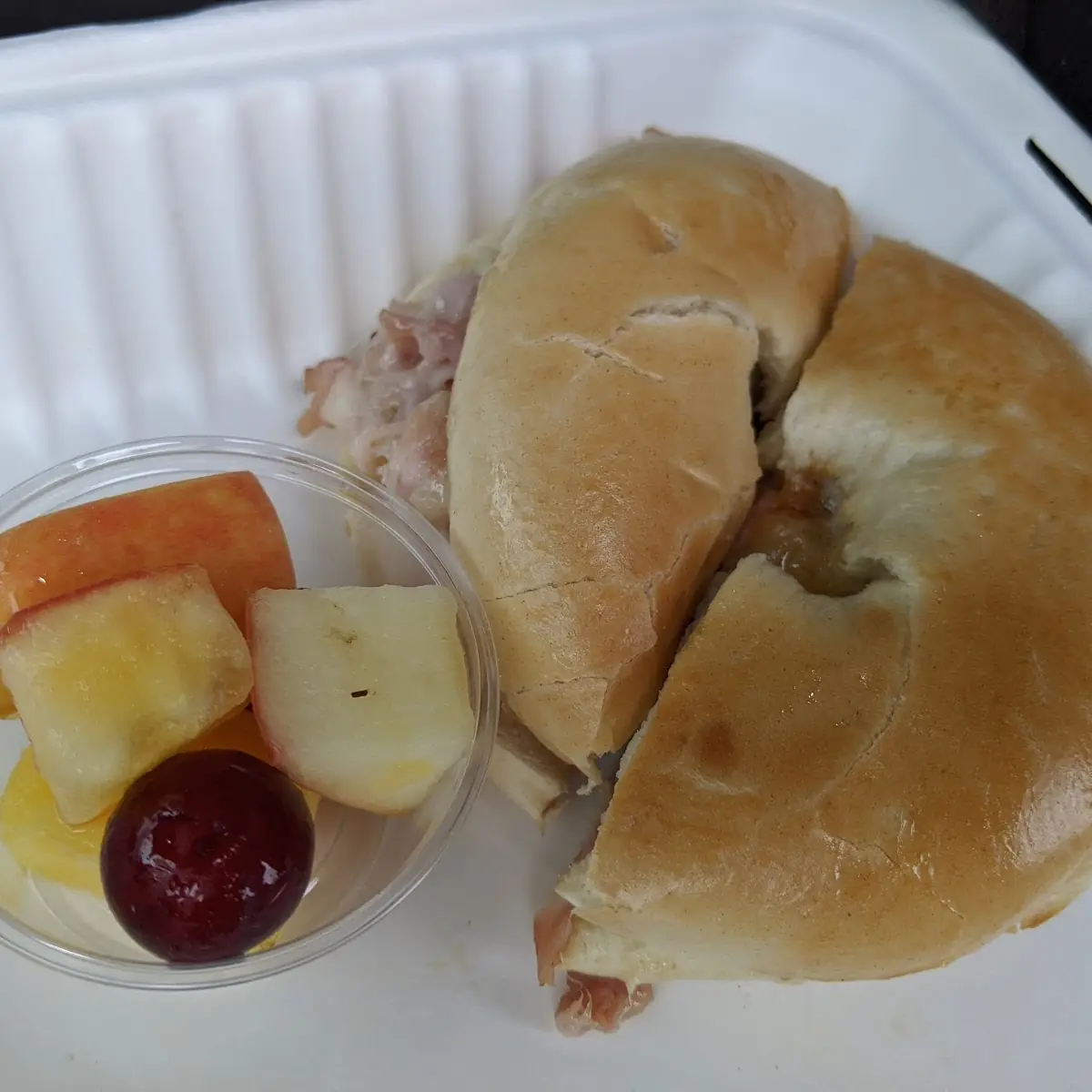 Ham and Cheese Bagel