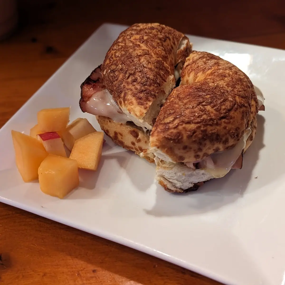 Hot Ham & Cheese Bagel
