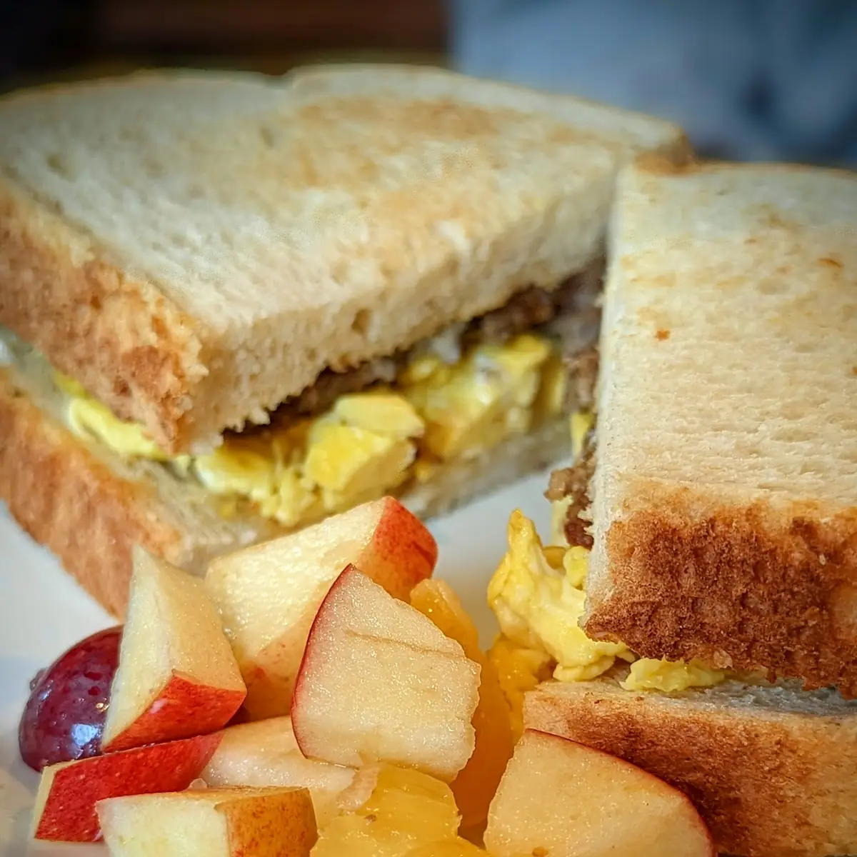 Livermush Egg and Cheese Sandwich