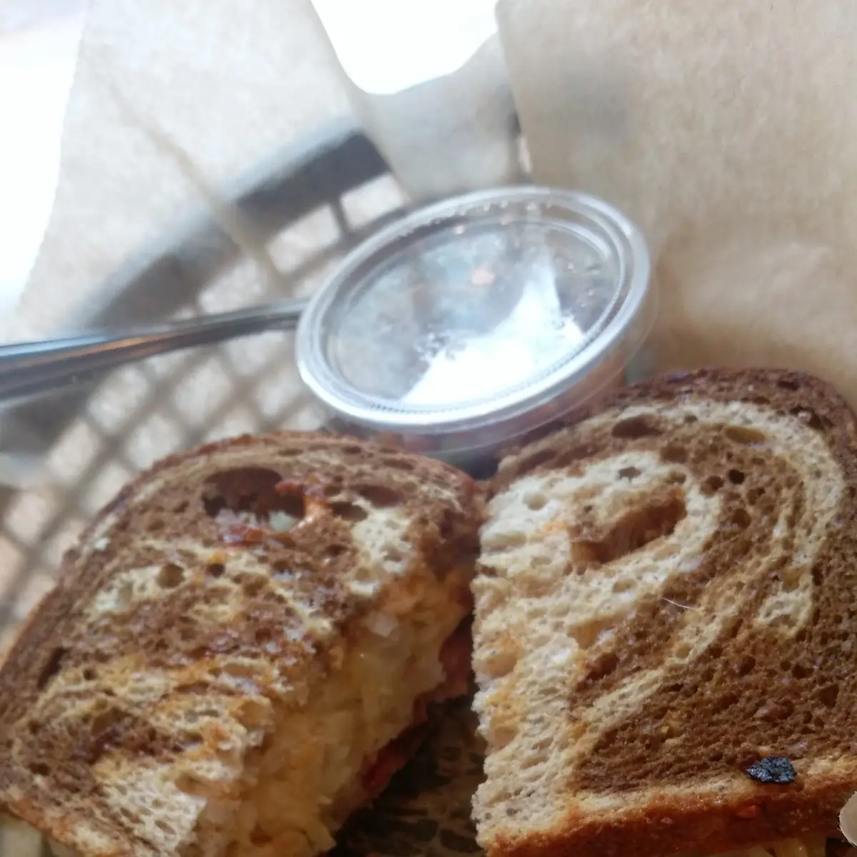 Reuben with Pea Salad