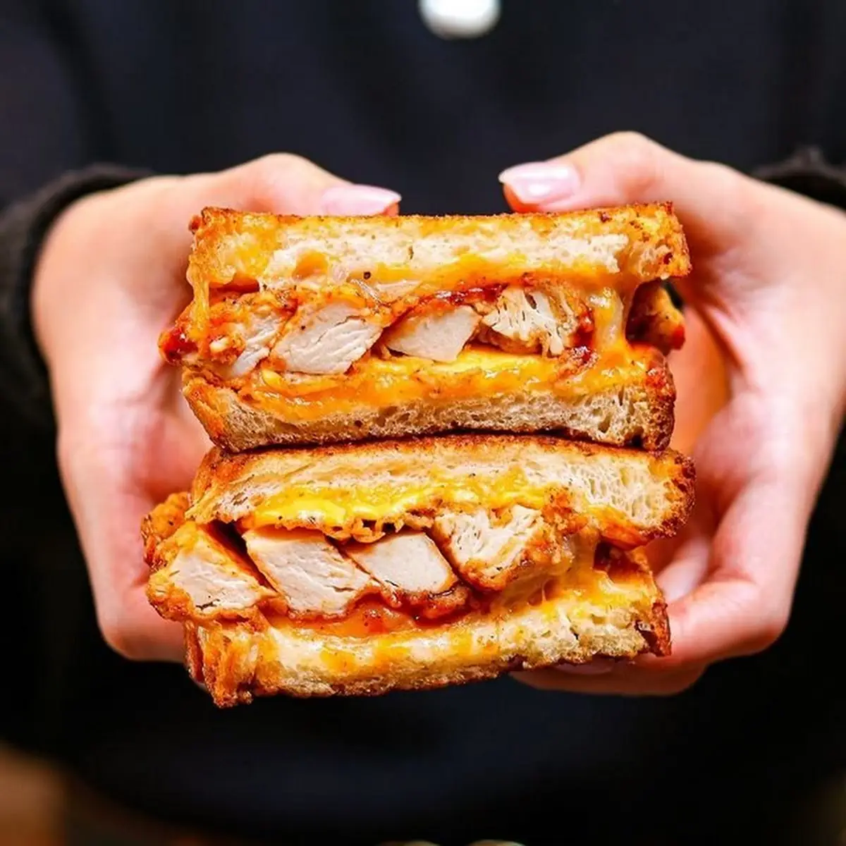Crispy Chicken Grilled Cheese