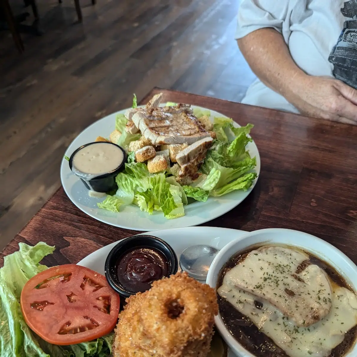 Wabash Burger and French Onion Soup