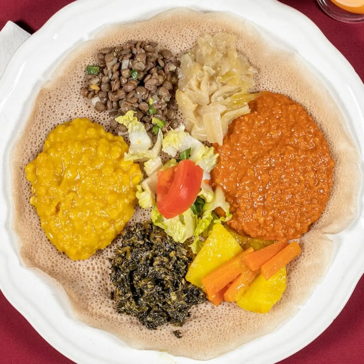 Vegetarian Combo, World Marathon Ethiopian