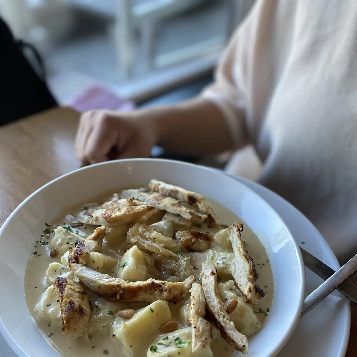Gnocchi with Grilled Chicken