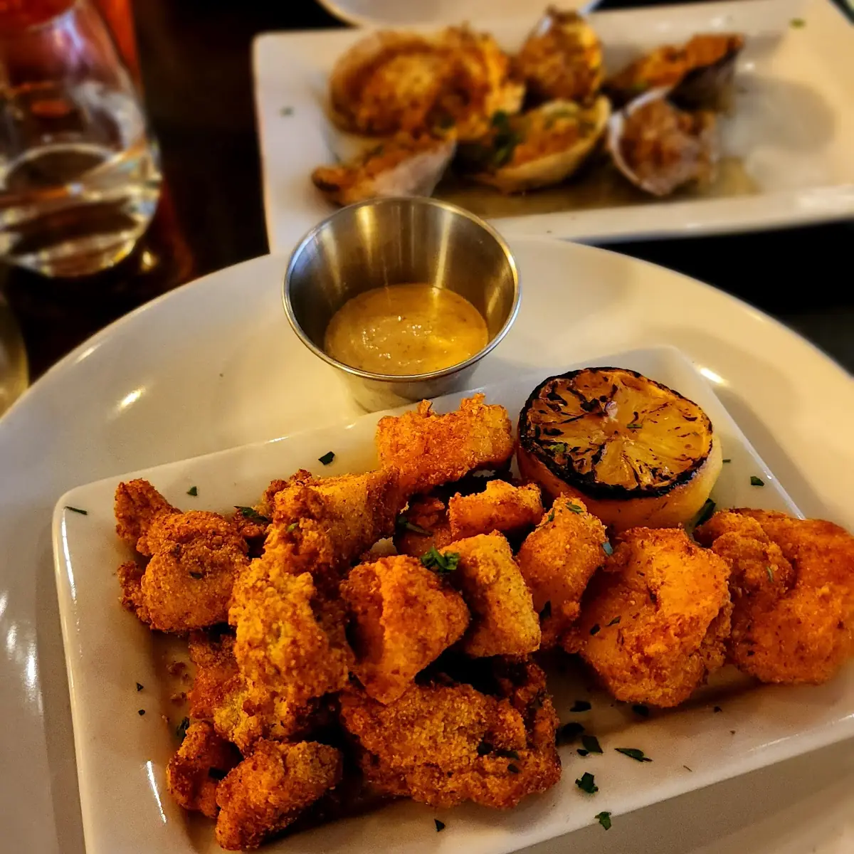 Fried Oysters and Shrimp