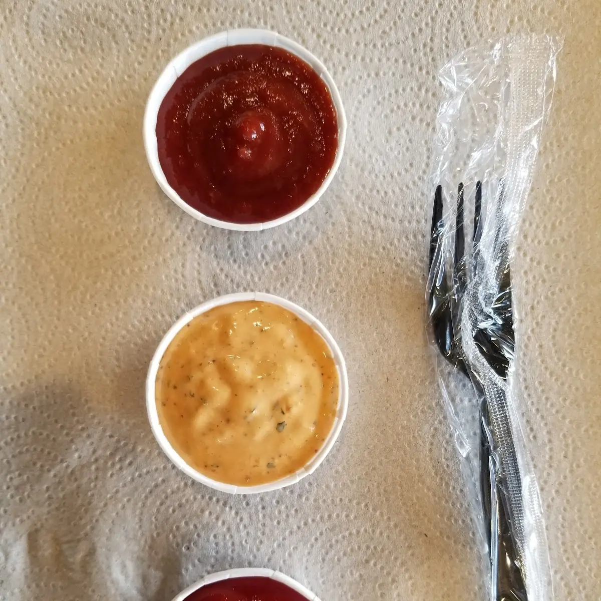 Ketchup Dipping Sauce and Cocktail Sauce