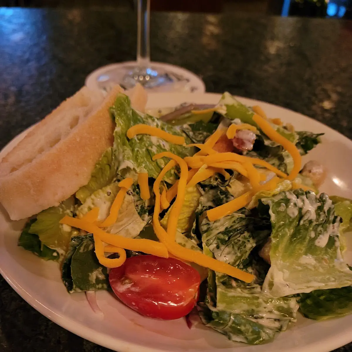 House Salad with Cheddar Ranch Dressing