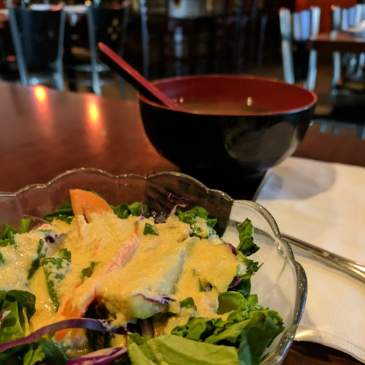 Side Salad with Ginger Dressing