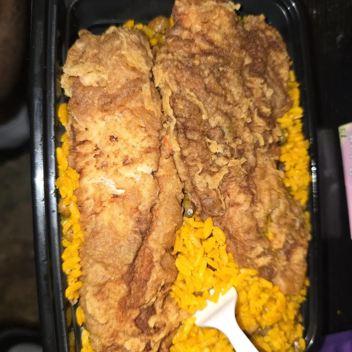 Fried Fish w Yellow Rice