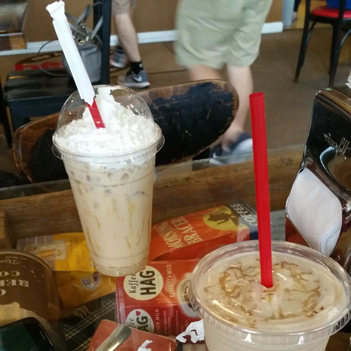 Frozen Beans and Cream Mochas and a Cinnamon Roll