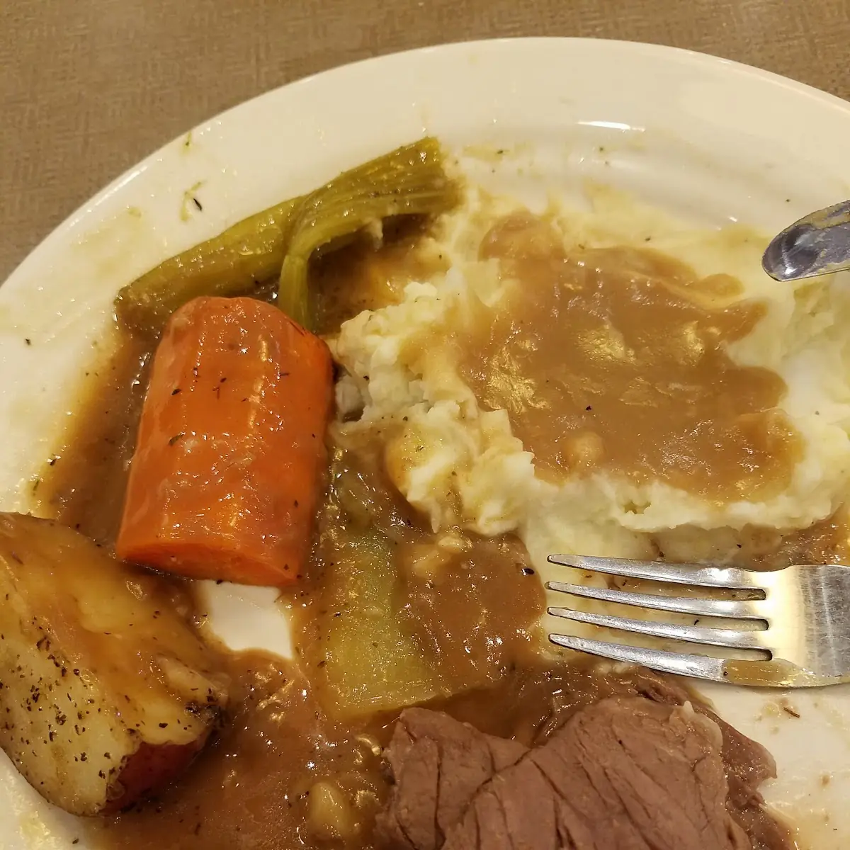 Yankee Pot Roast and Mashed Potatoes
