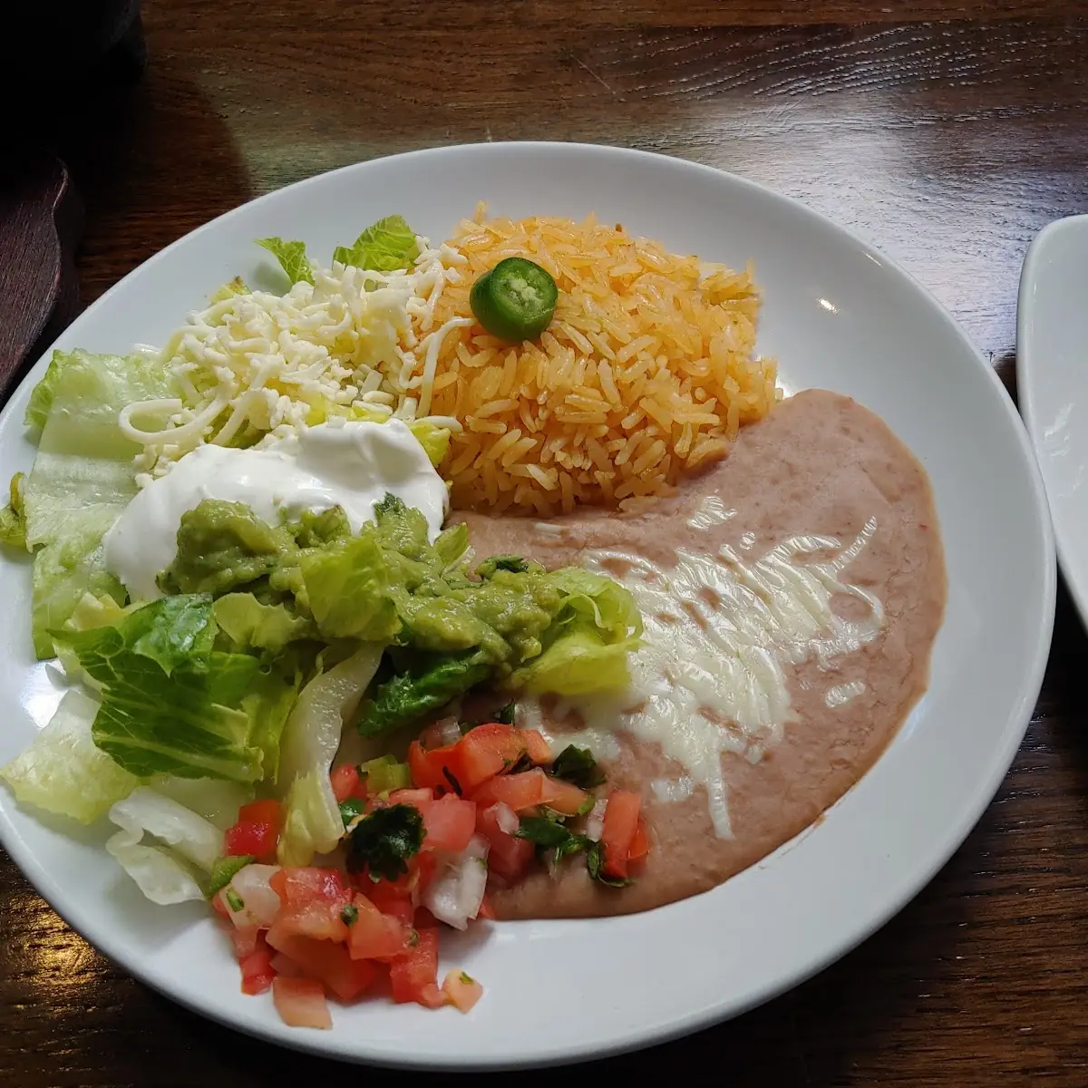 Enchilada Rice and Beans with Tamale