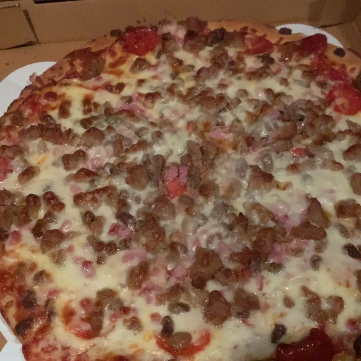 Meat Lovers Extra Cheese Pizza