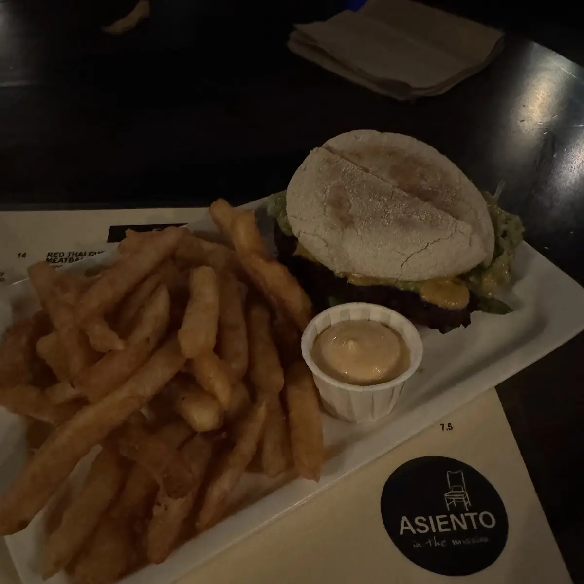 Vegan Burger and Fries