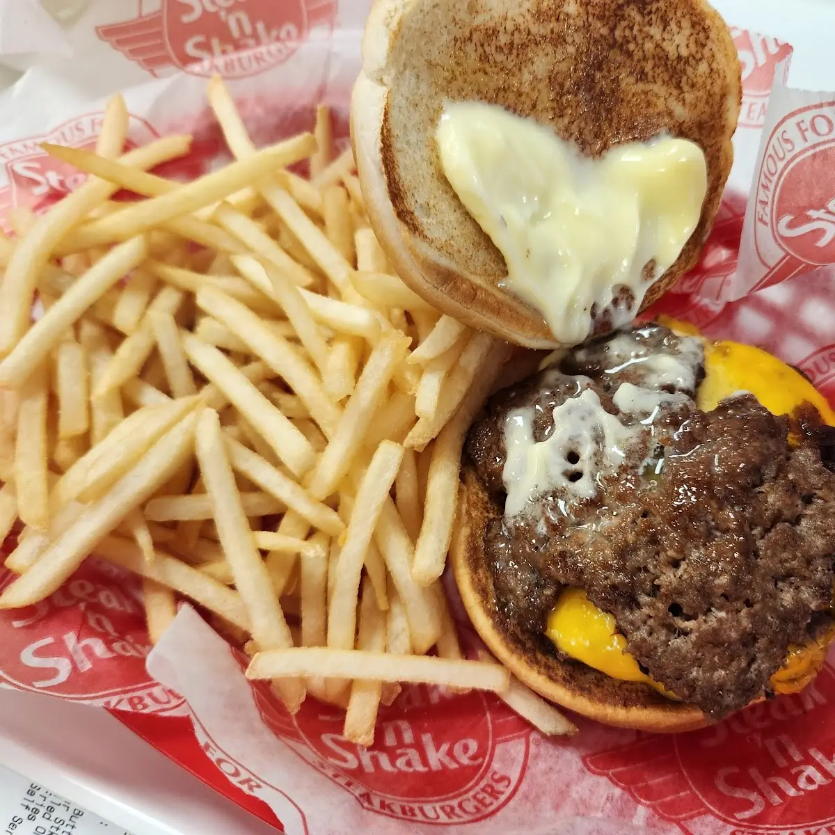 Double Bacon Cheeseburger with Fries