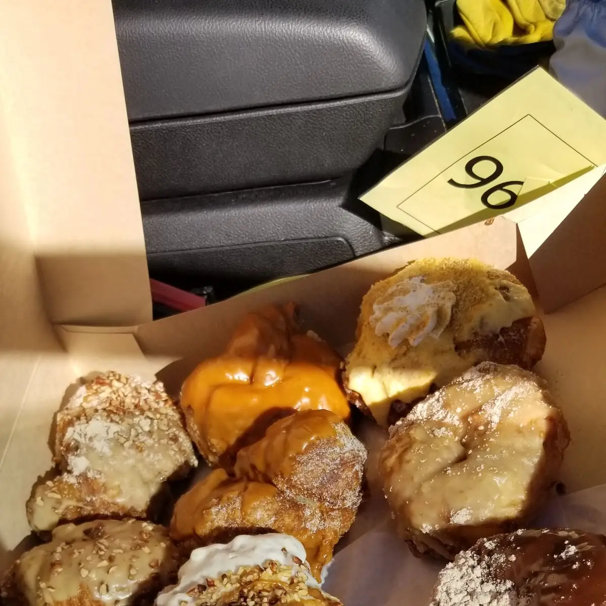 Assorted Donuts Maple Bacon Maple Pecan Turtle Reeses Smores