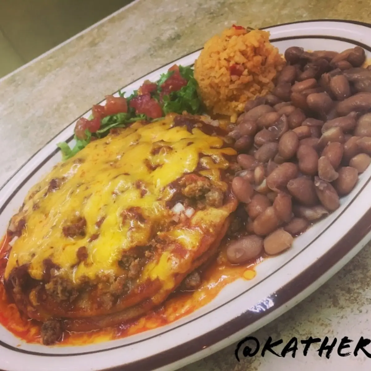 Smothered Bean Burrito