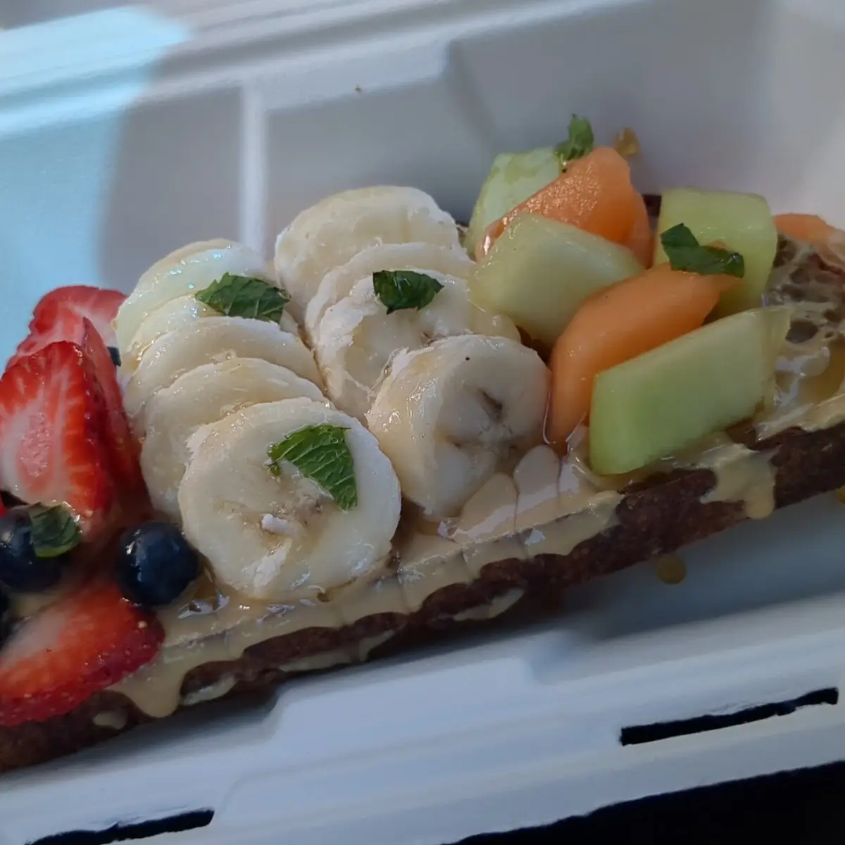 Peanut Butter & Fruit Tartine