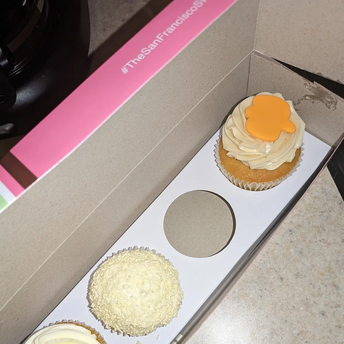 Lemon Vanilla Passion Fruit Cupcake