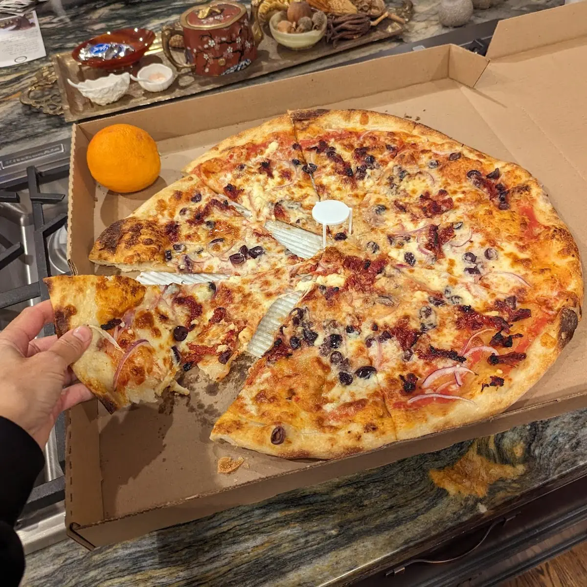 Greek Vegetarian Pizza