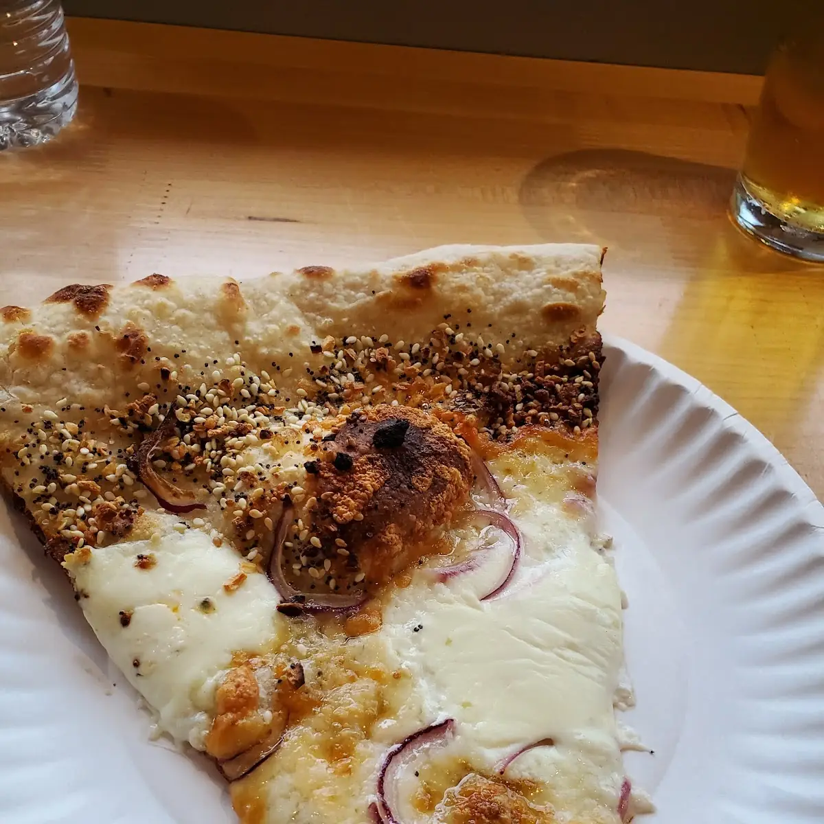 Special Pizza Homemade Ricotta on Everything Bagel Crust