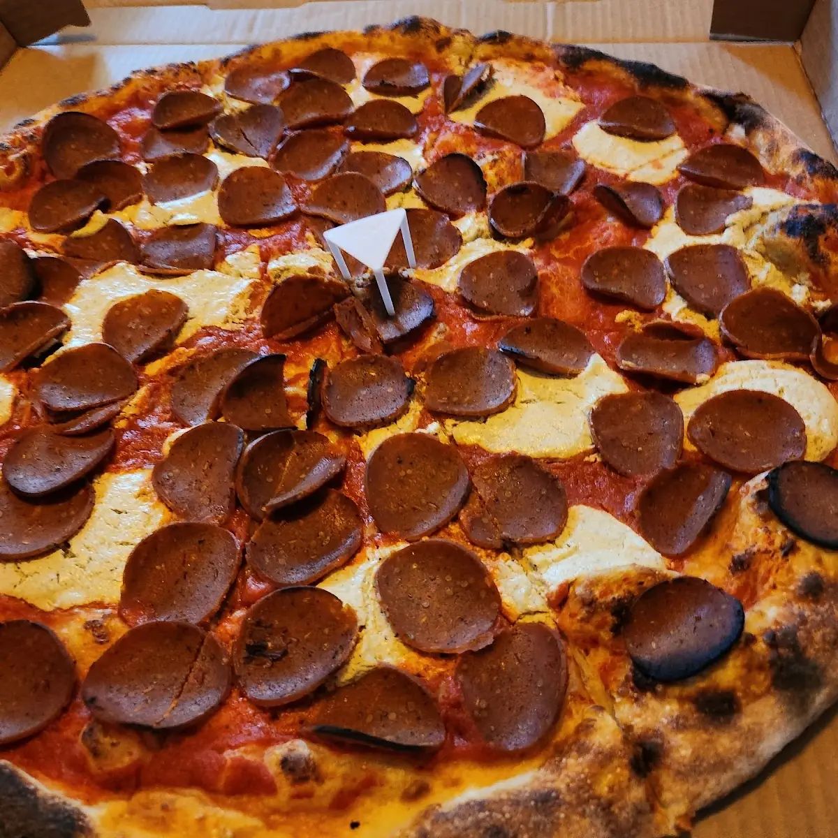 Vegan Pepperoni Pizza