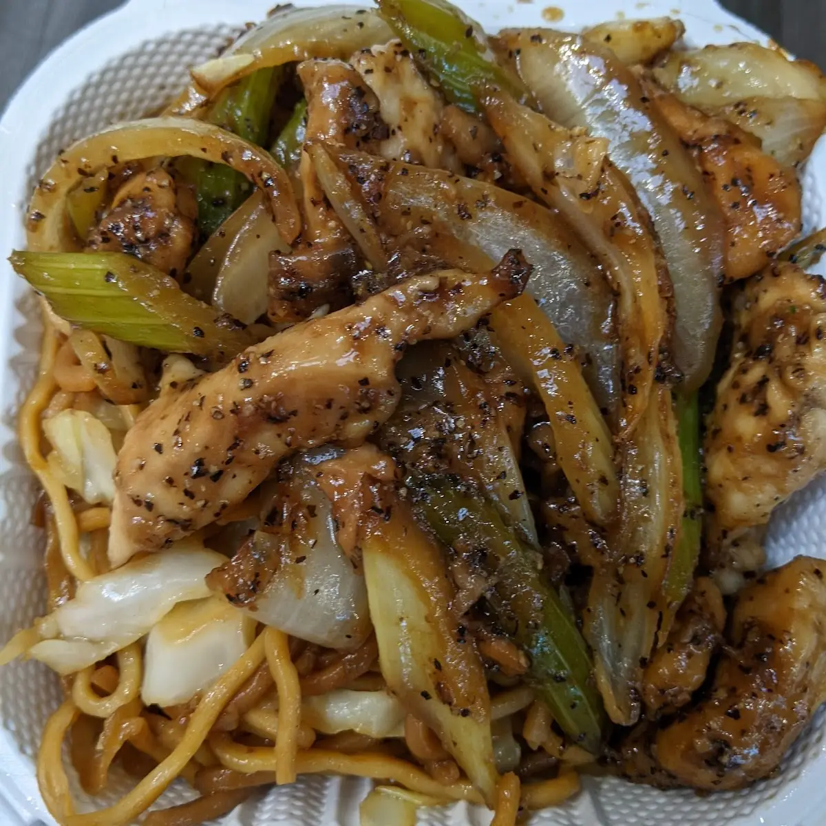 Black Pepper Chicken and Noodles