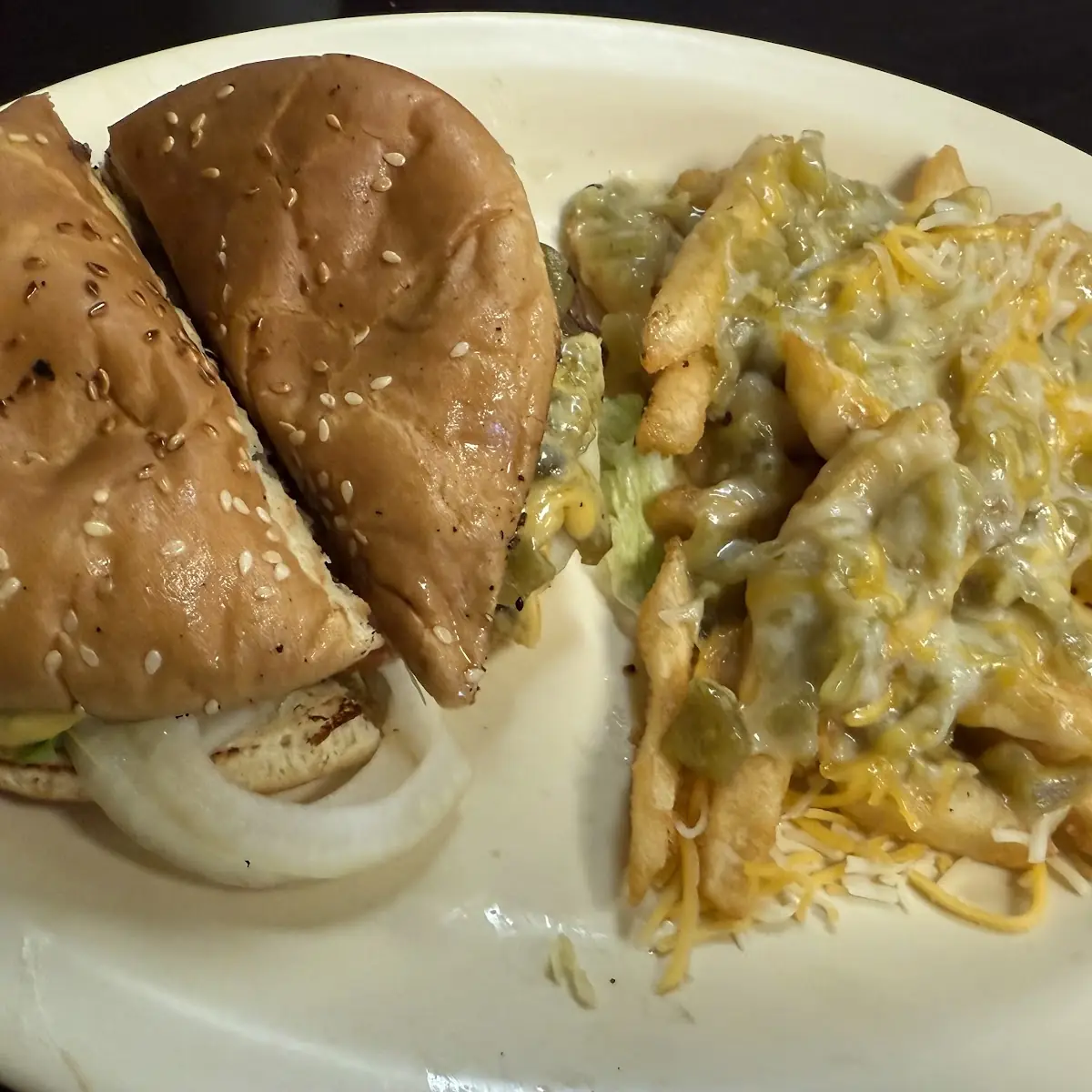 Green Chile Cheese Fries
