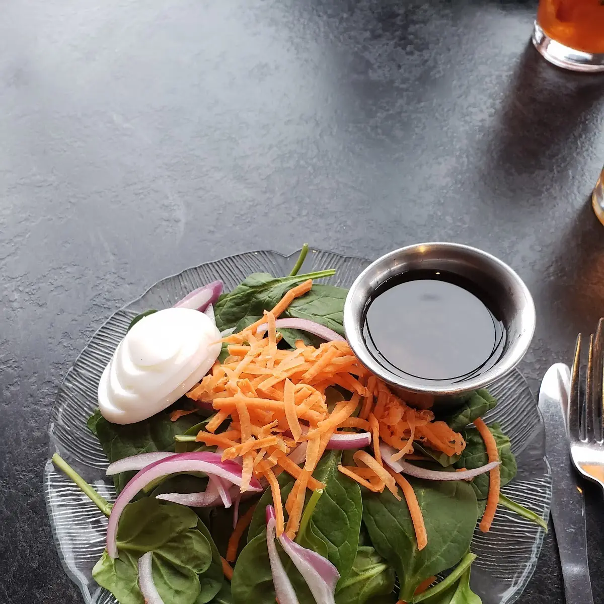 Spinach Salad with Hot Bacon Dressing