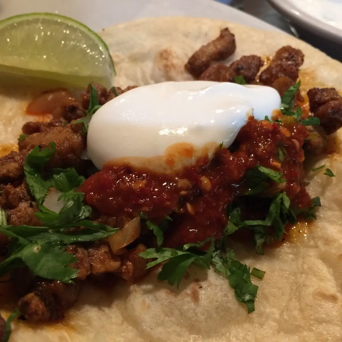 Beef Tongue Soft Taco