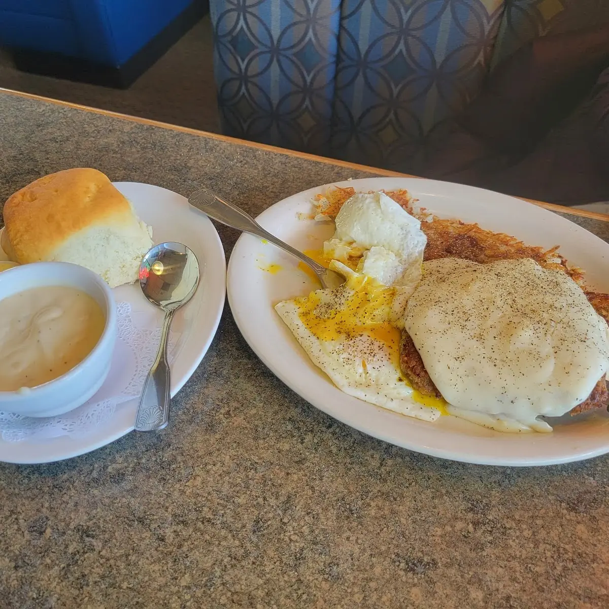Thick Cut Ham Steak & Eggs