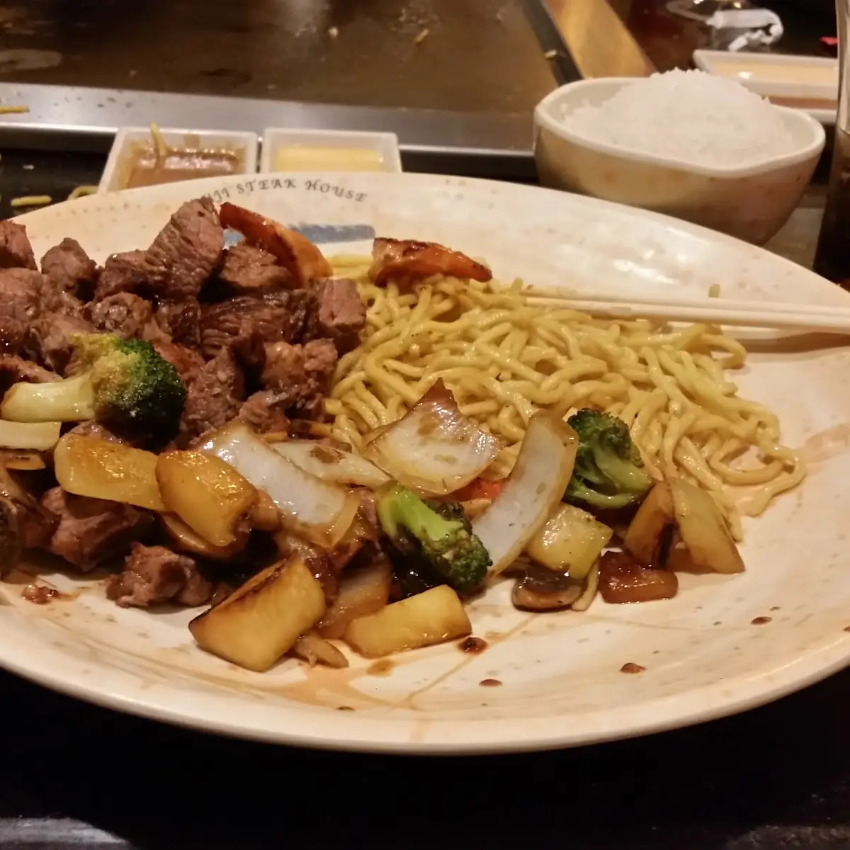 Steak Hibachi with White Rice