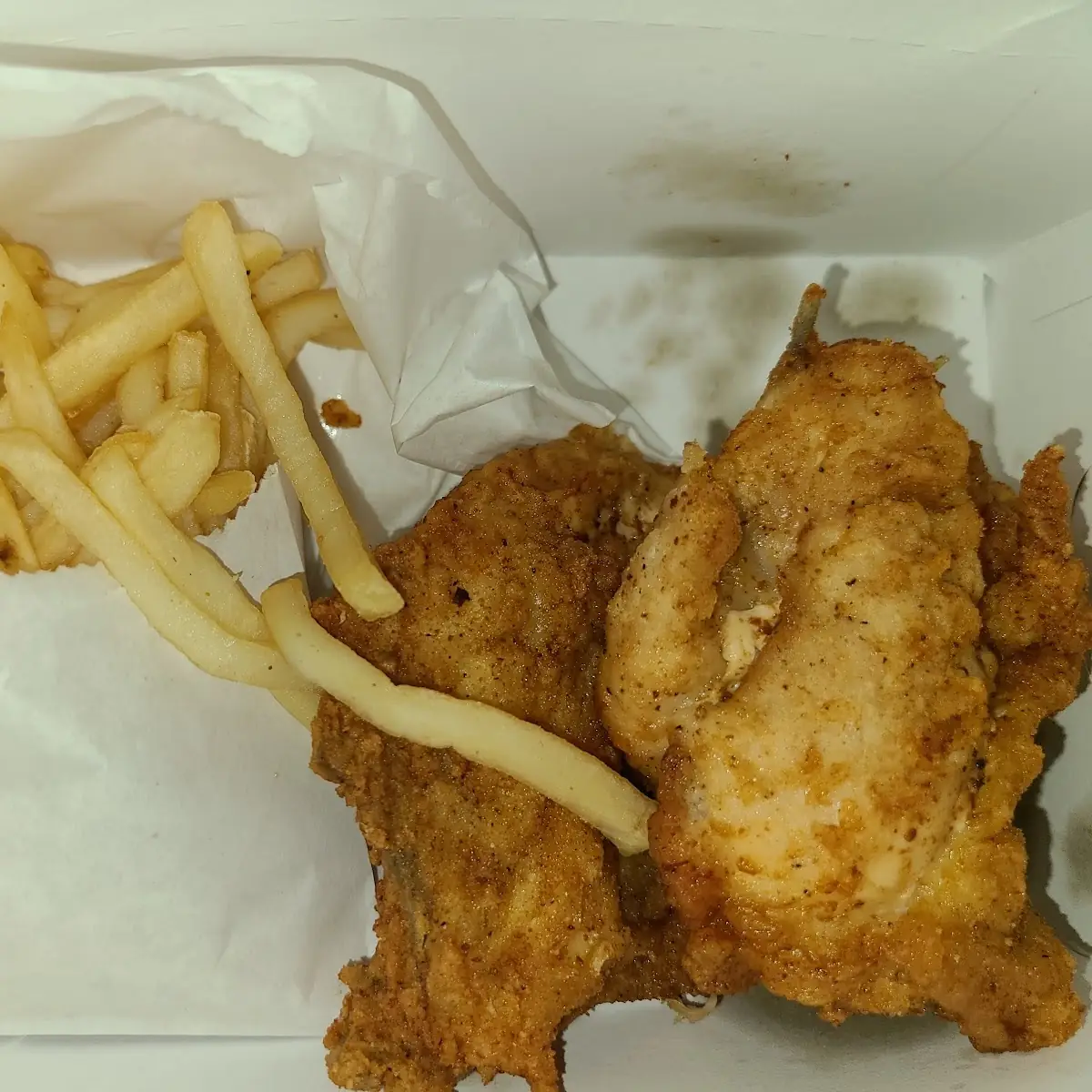 Fried Chicken with Fries