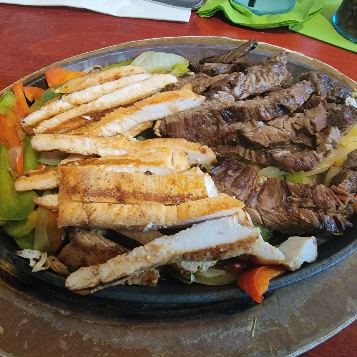 Chicken and Steak Fajitas