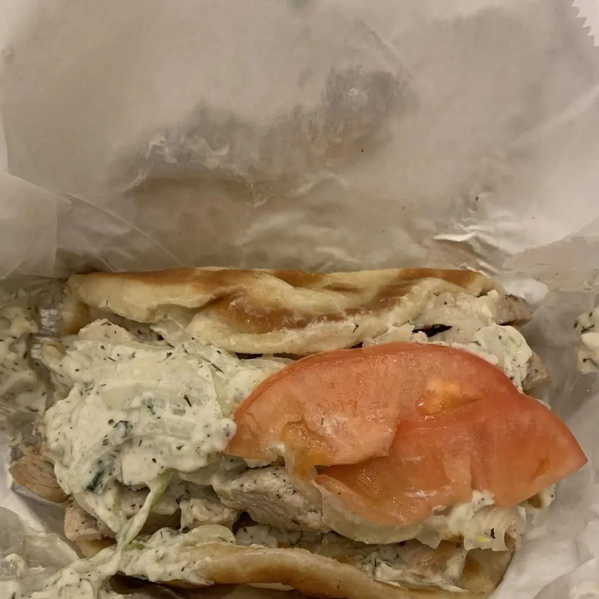 Chicken Souvlaki Sandwich