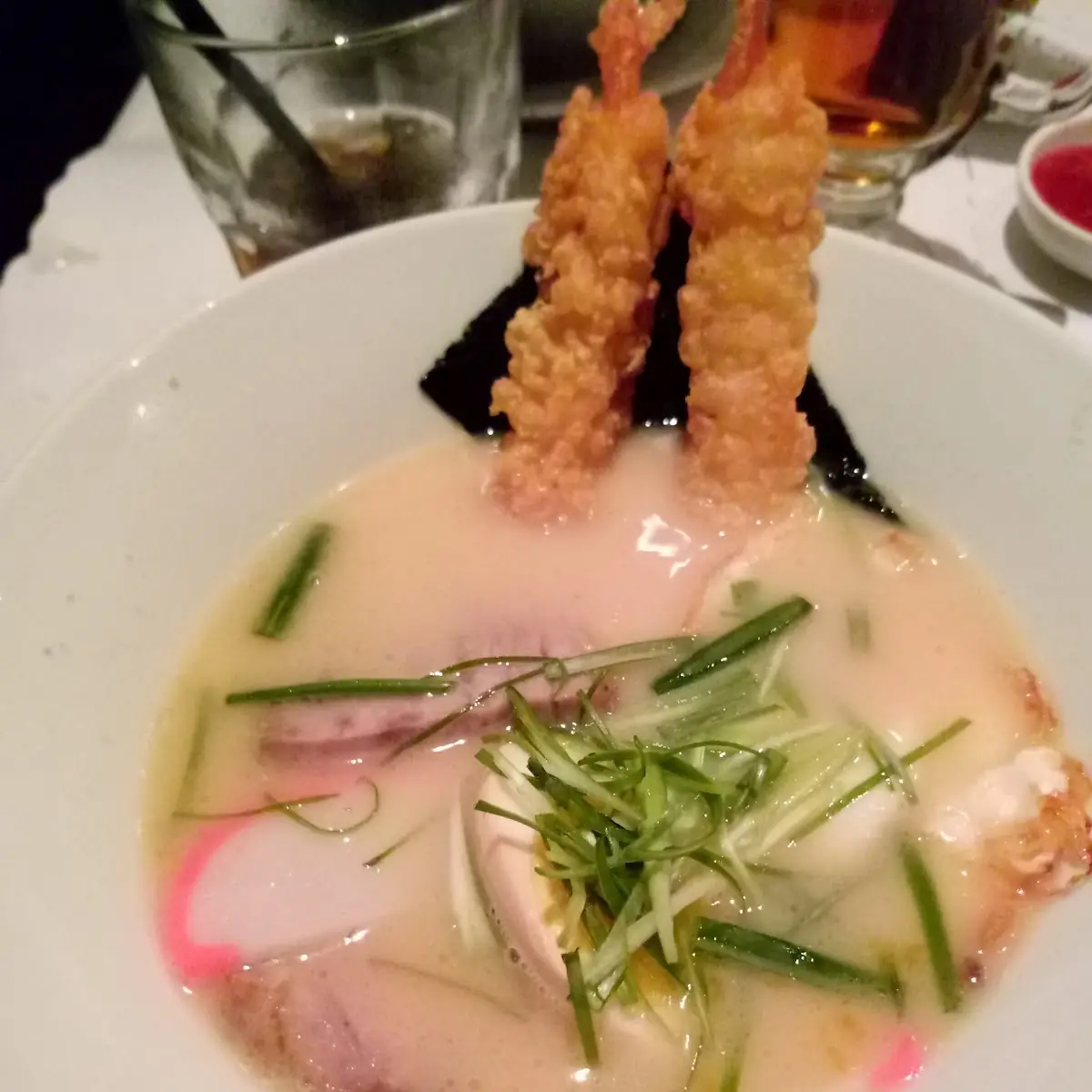 Ramen with Tempura Shrimp