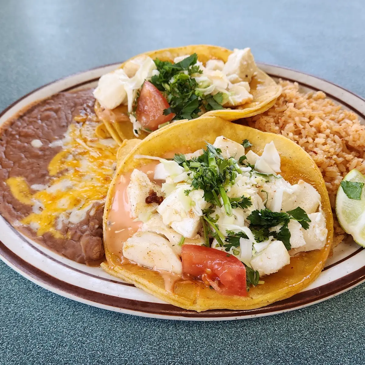 Halibut Tacos Combo