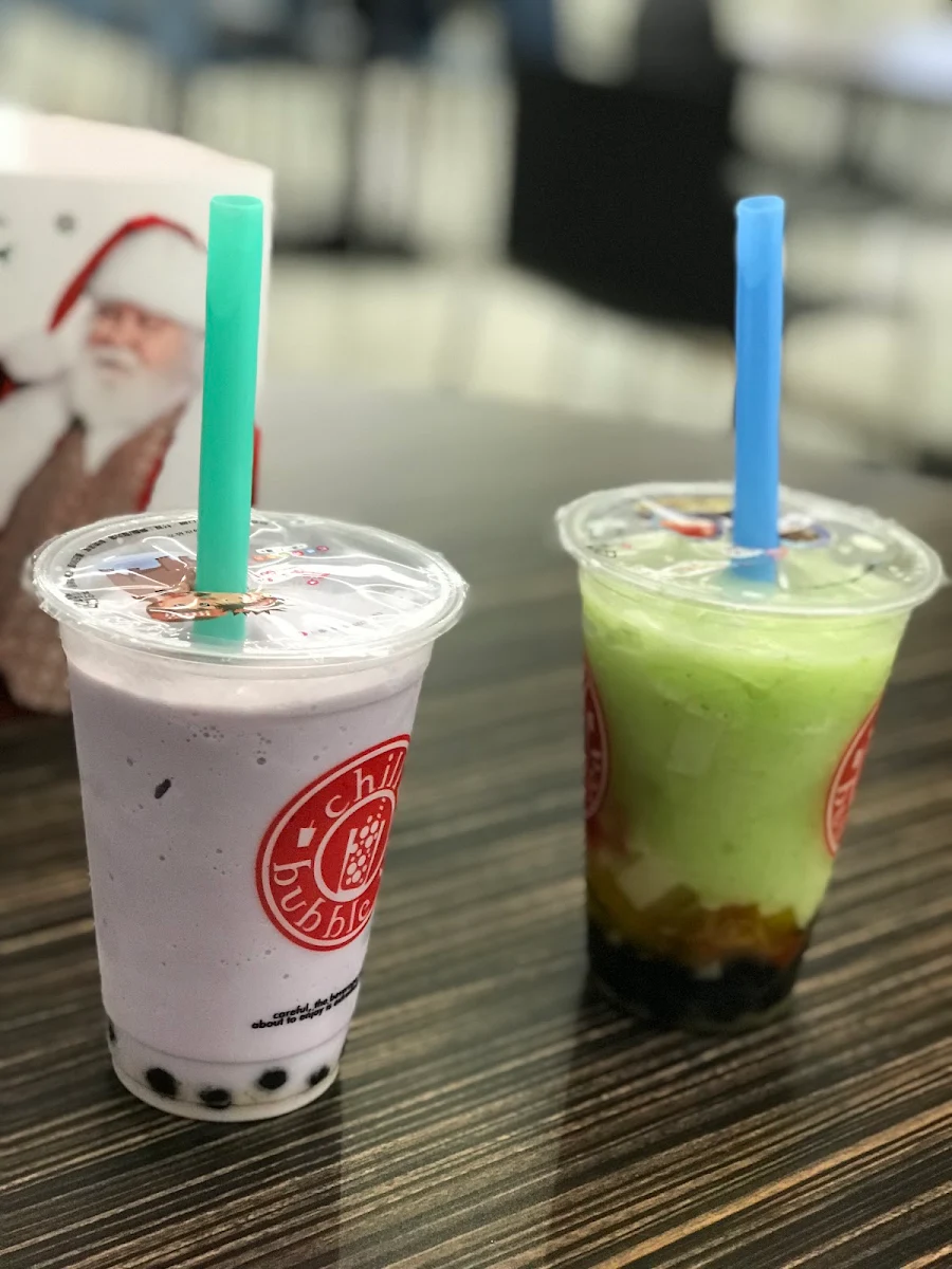 Lychee Tea over Ice and Strawberry Shortcake