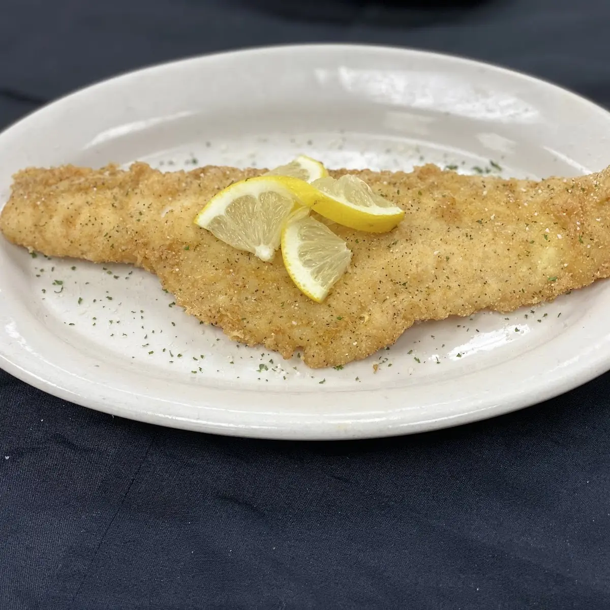 Traditional Endless Spaghetti Hand Breaded Fish