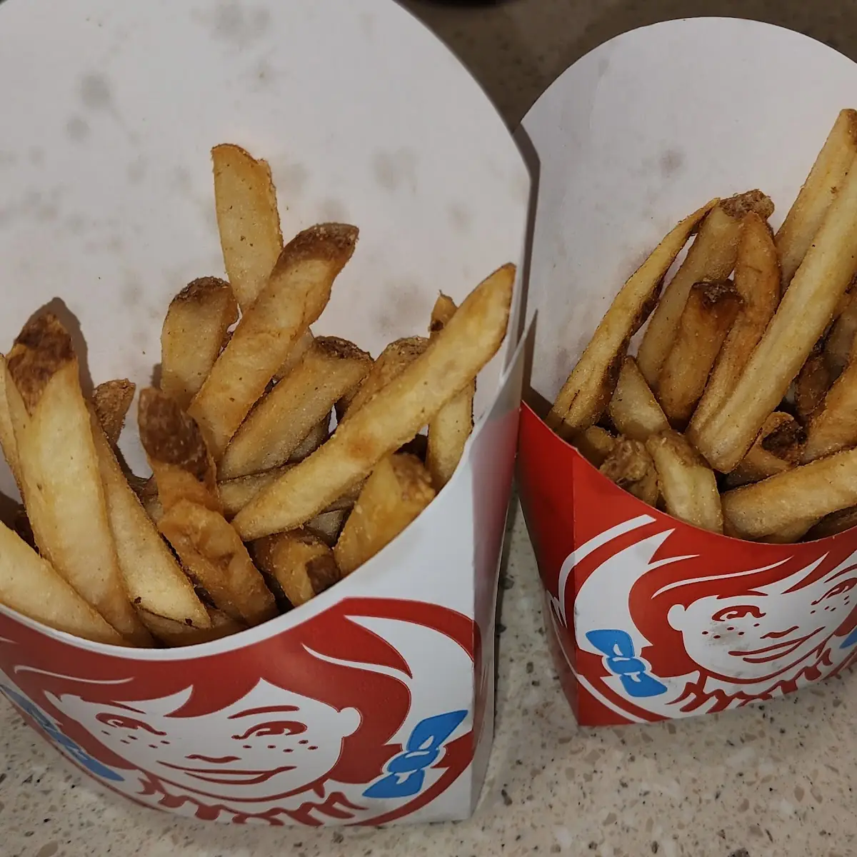 Large an Medium Fries