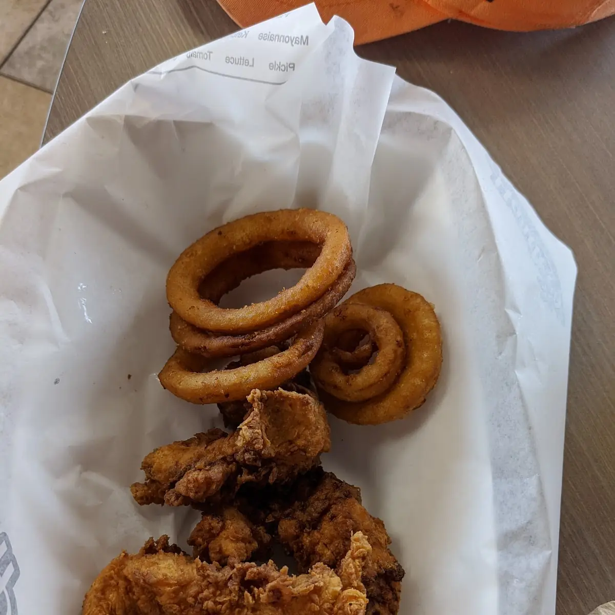 Sad Tenders and Onion Rings