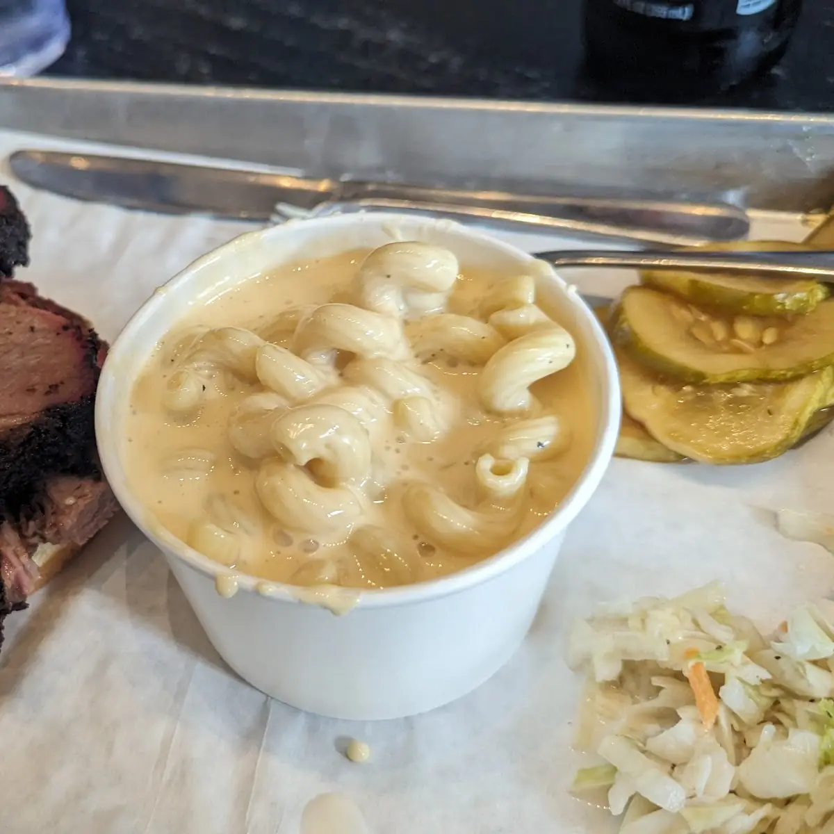 Brisket Plate with Mac and Cheese
